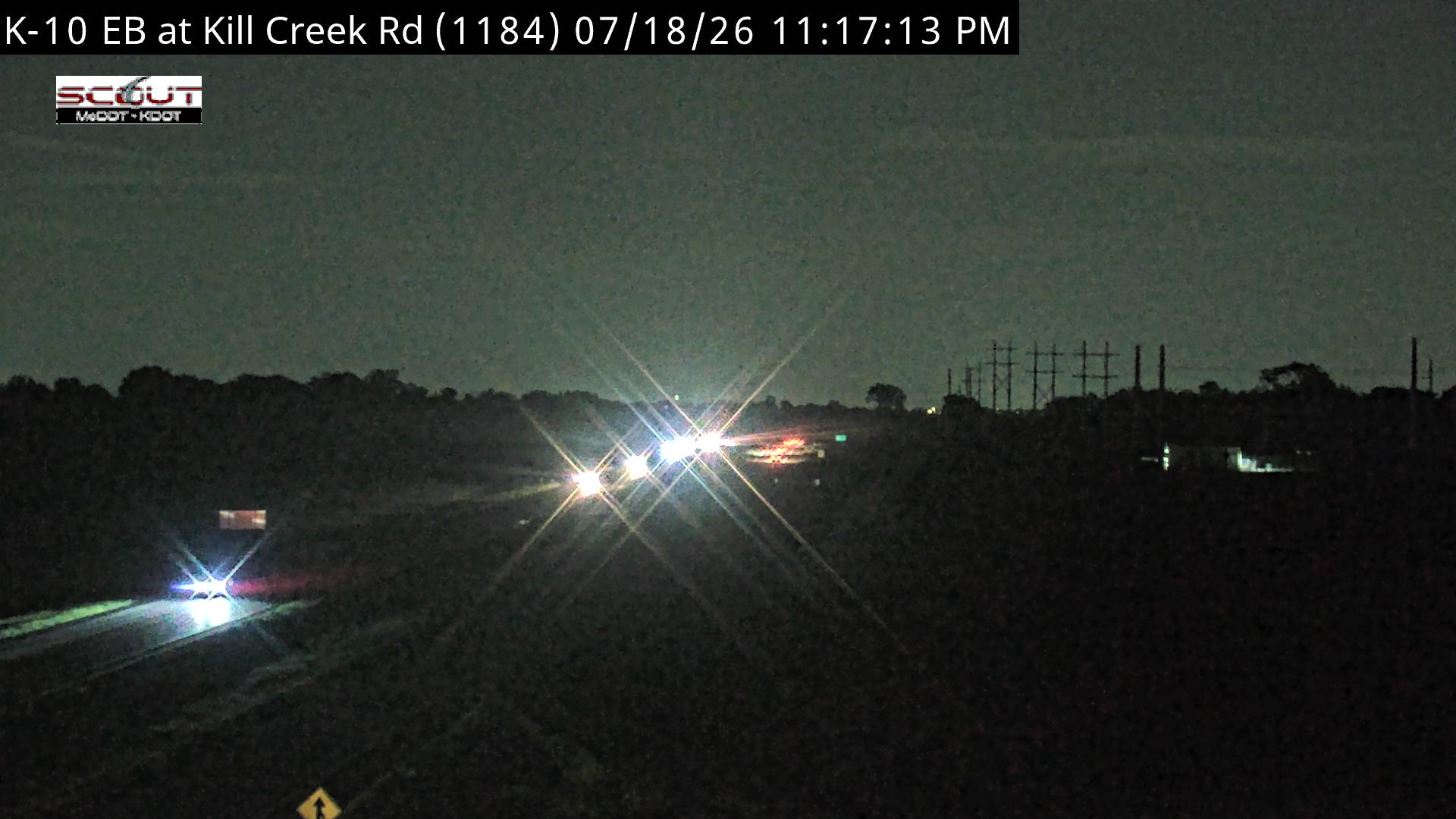 K-10 EB at Kill Creek Rd