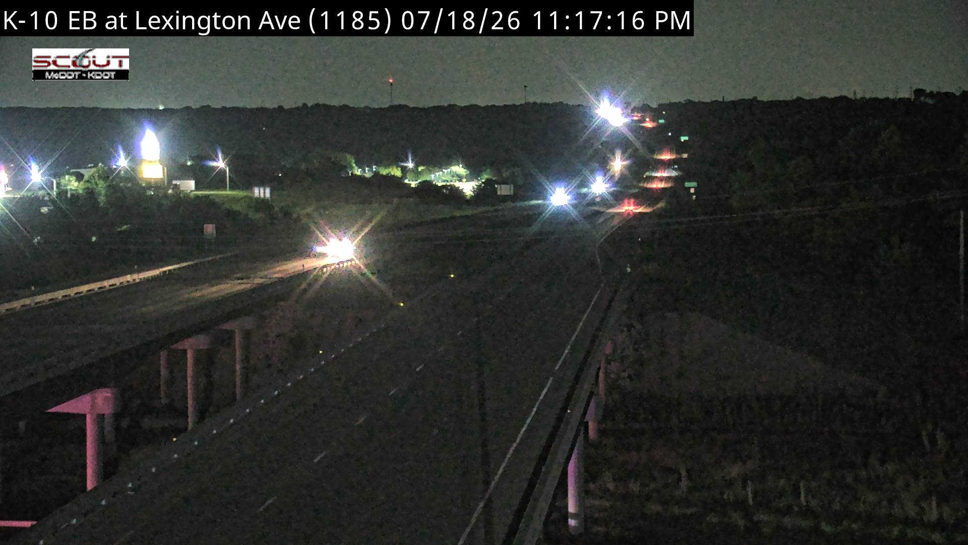 K-10 EB at Lexington Ave