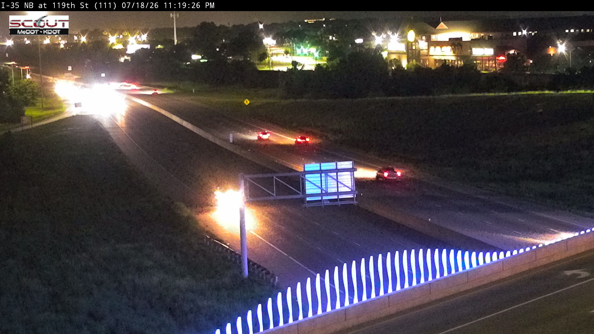 I-35 N @ AT 119TH ST
