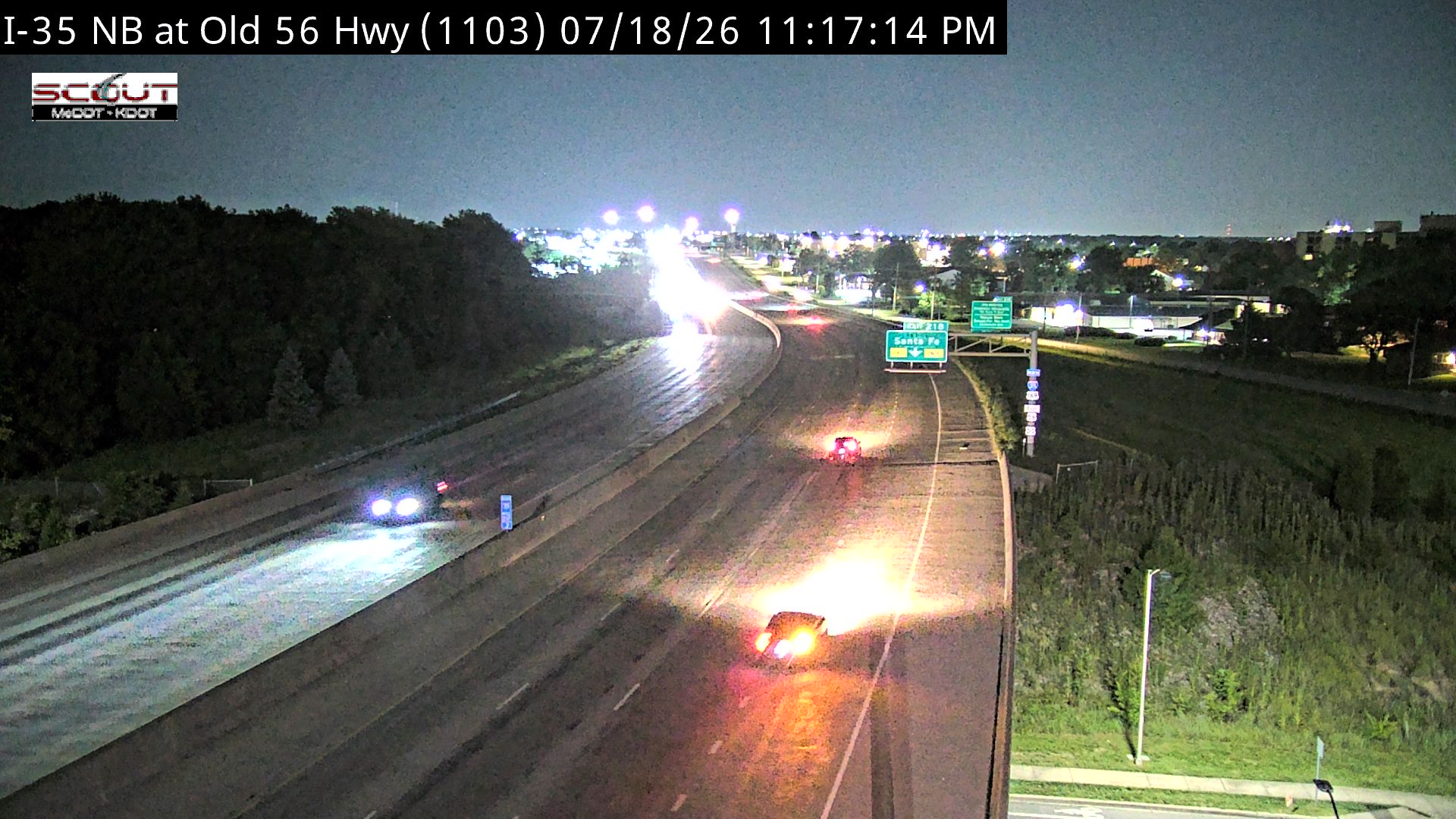 I-35 N @ Old 56 Hwy