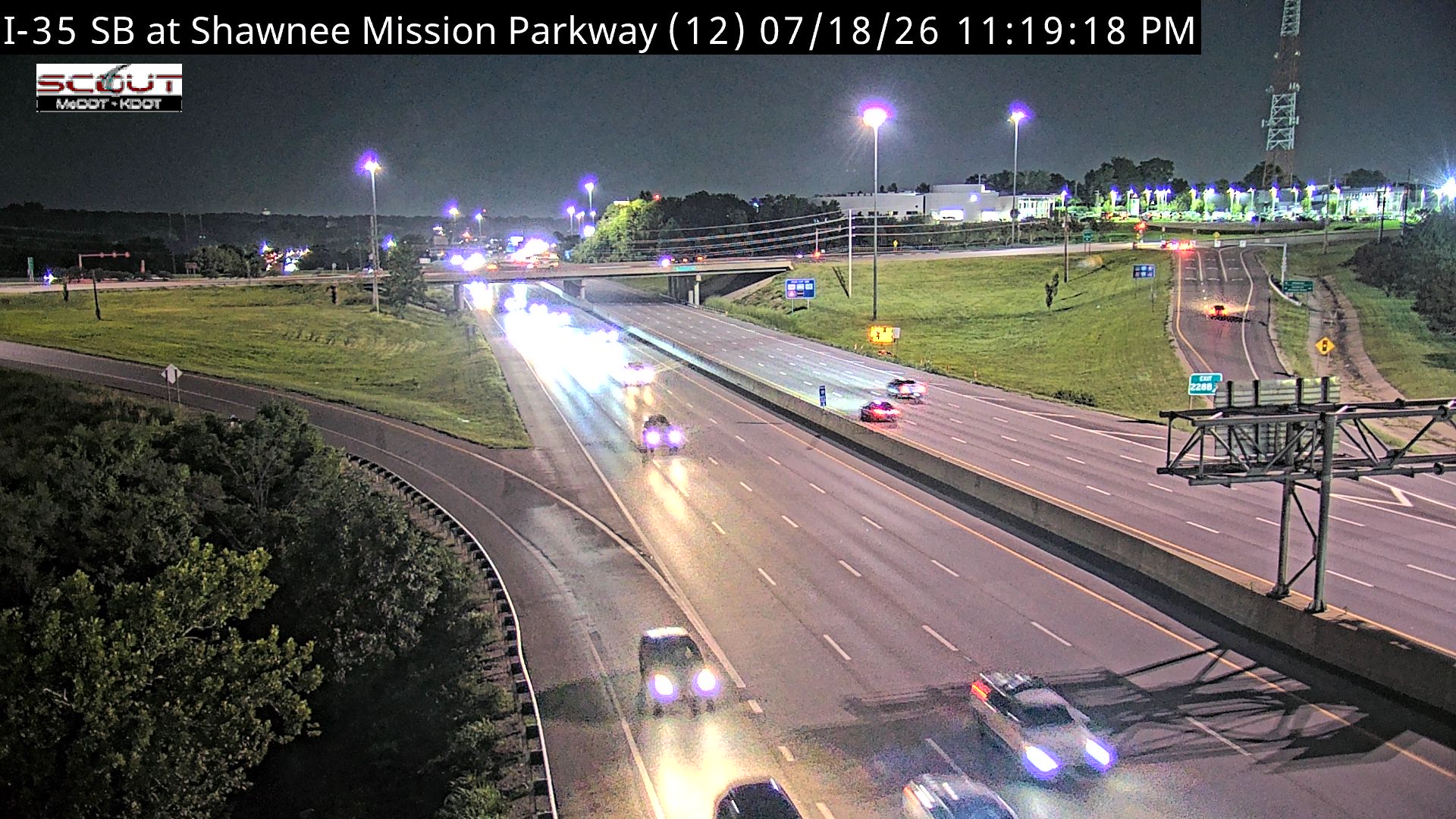 I-35 S @ SHAWNEE MISSION PKY