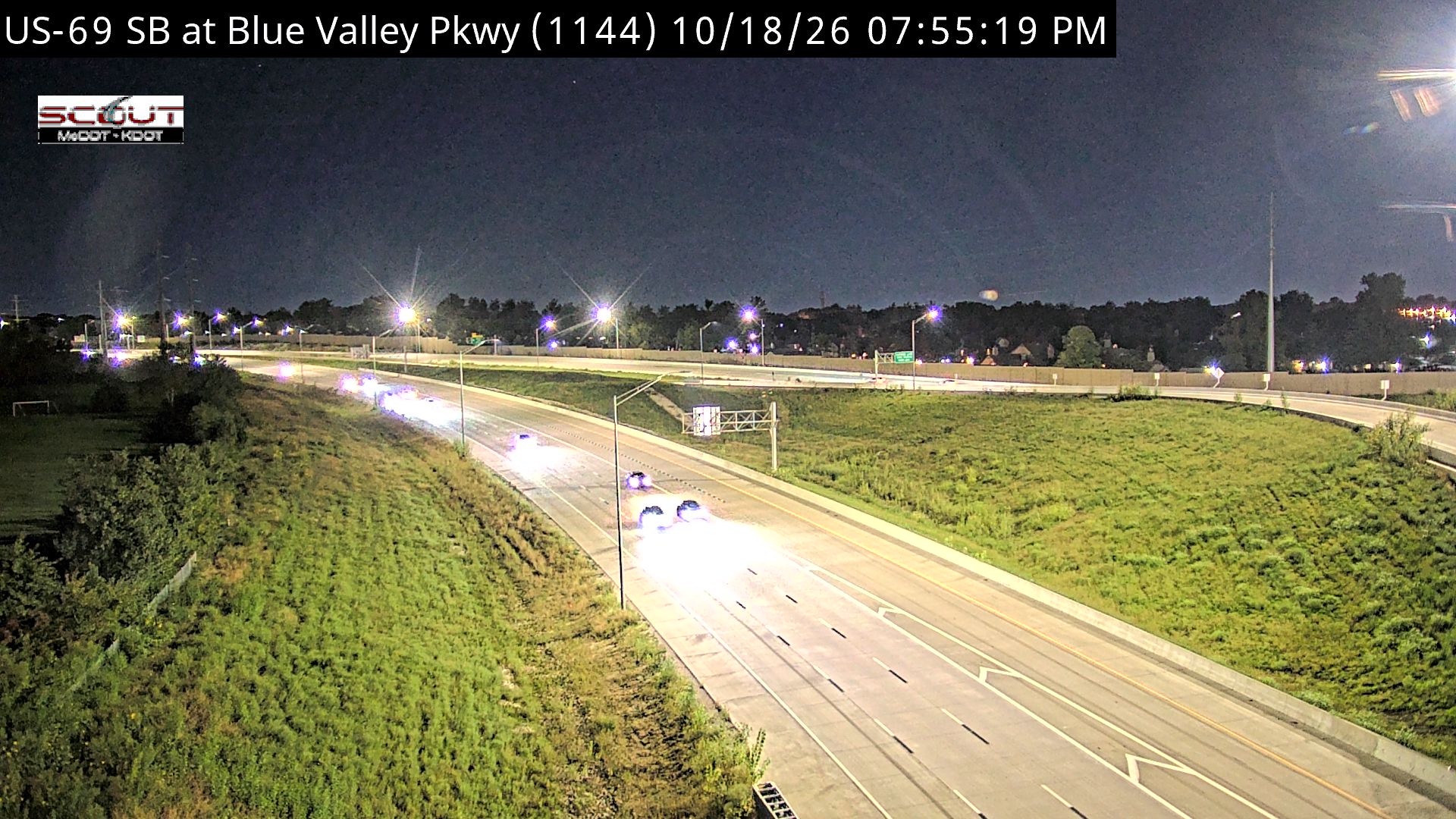 US-69 SB at Blue Valley Pkwy