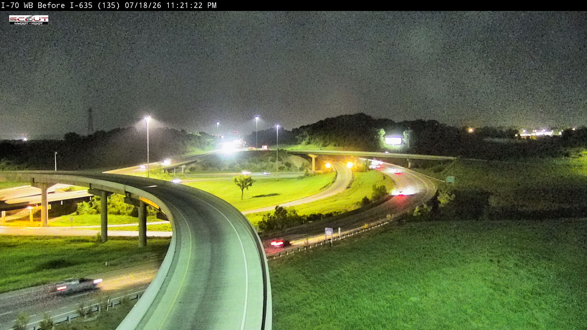 I-70 W @ EAST OF I-635