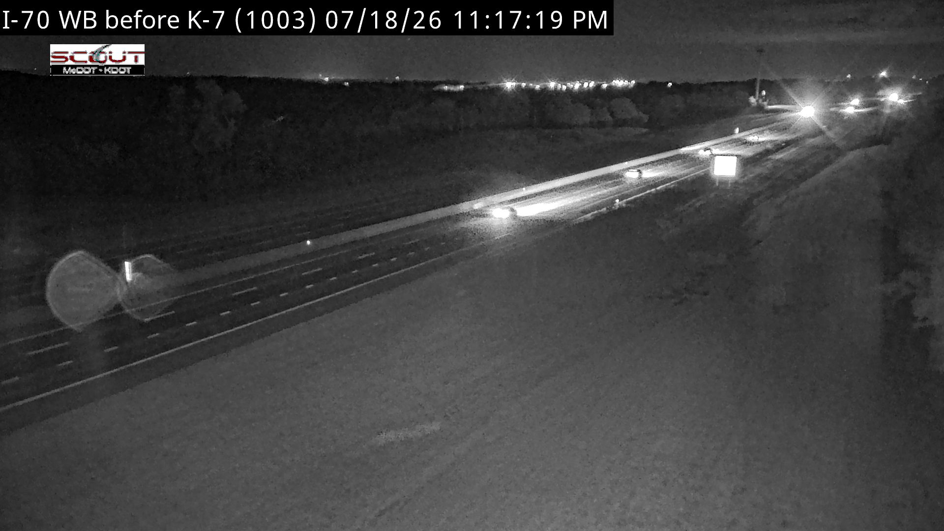 I-70 W @ EAST OF K-7