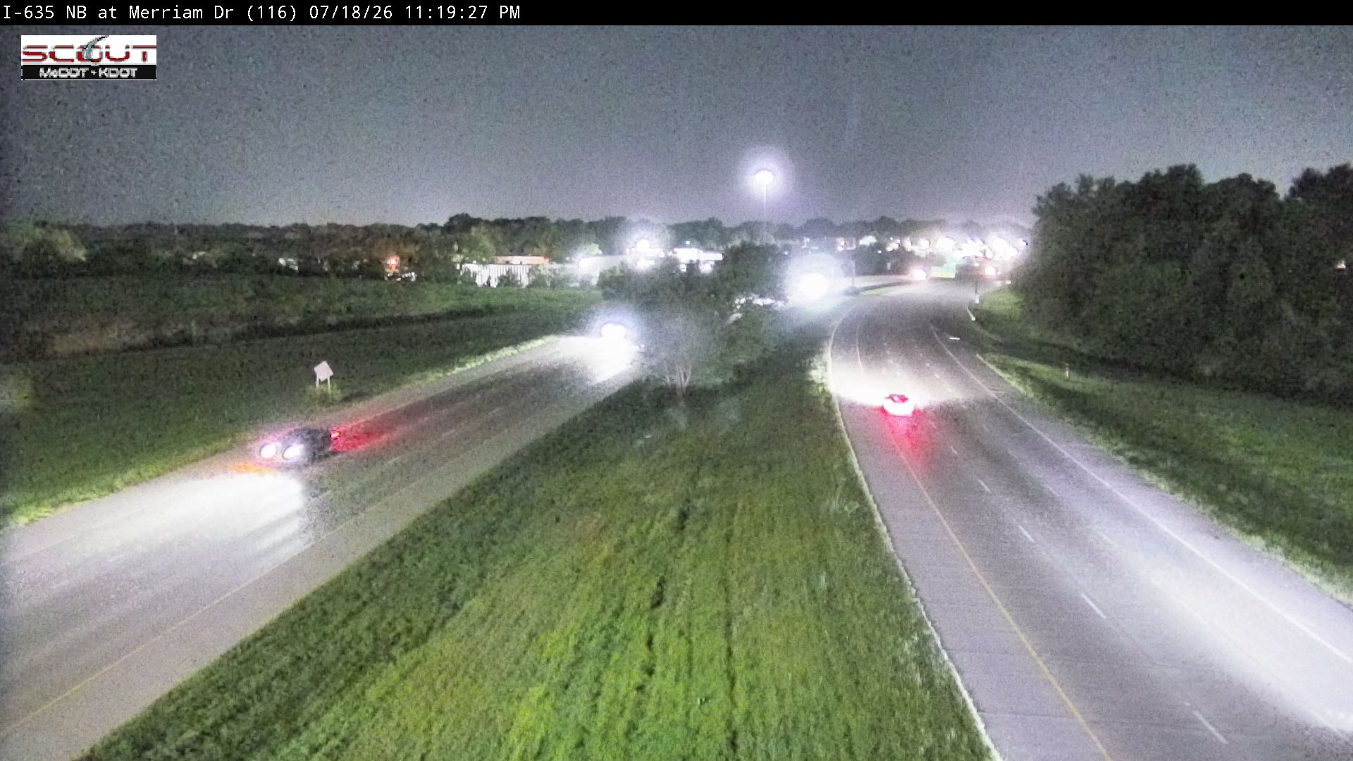 I-635 N @ at MERRIAM DR