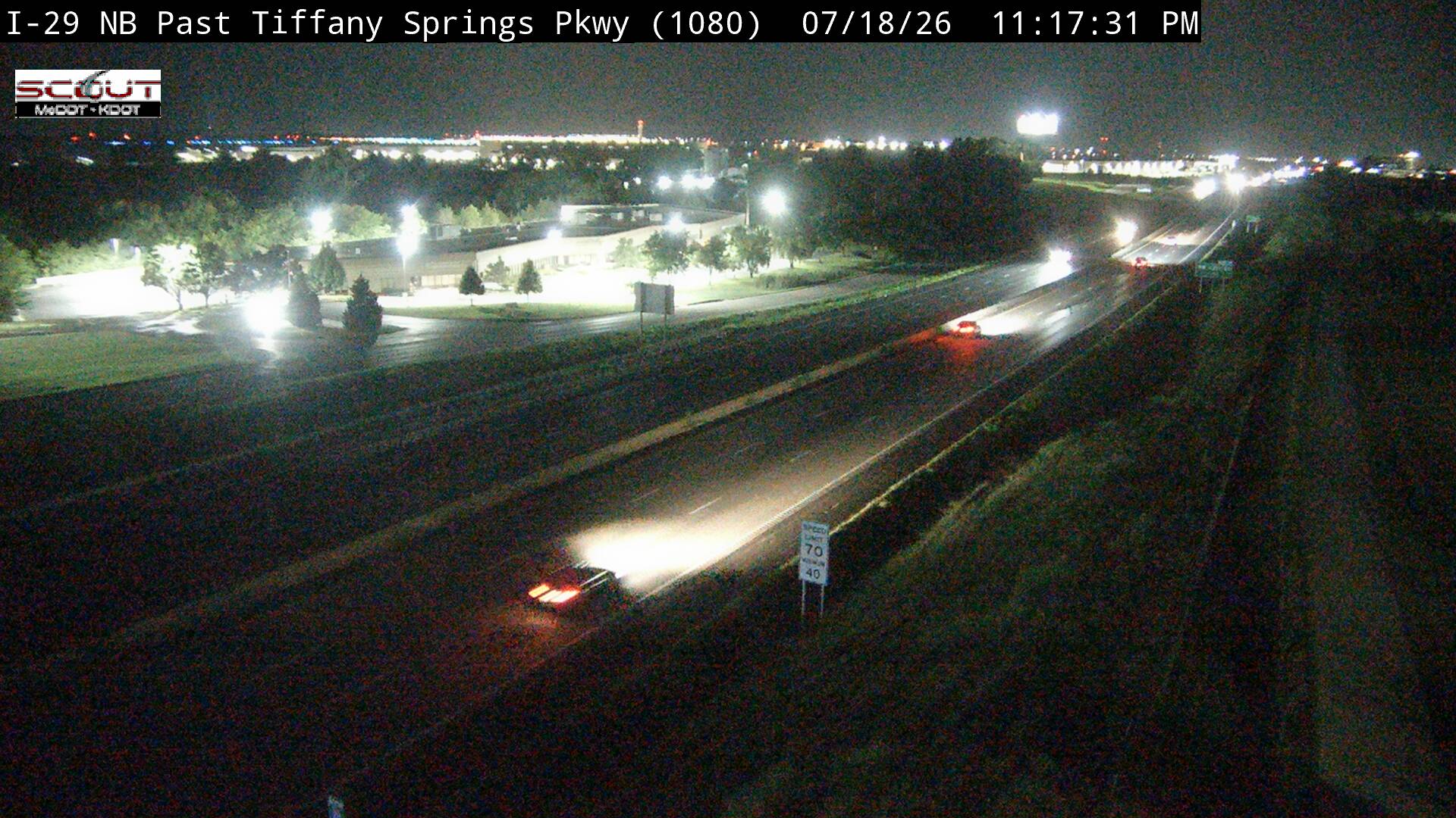 I-29 N @ N of Tiffany Springs Pkwy