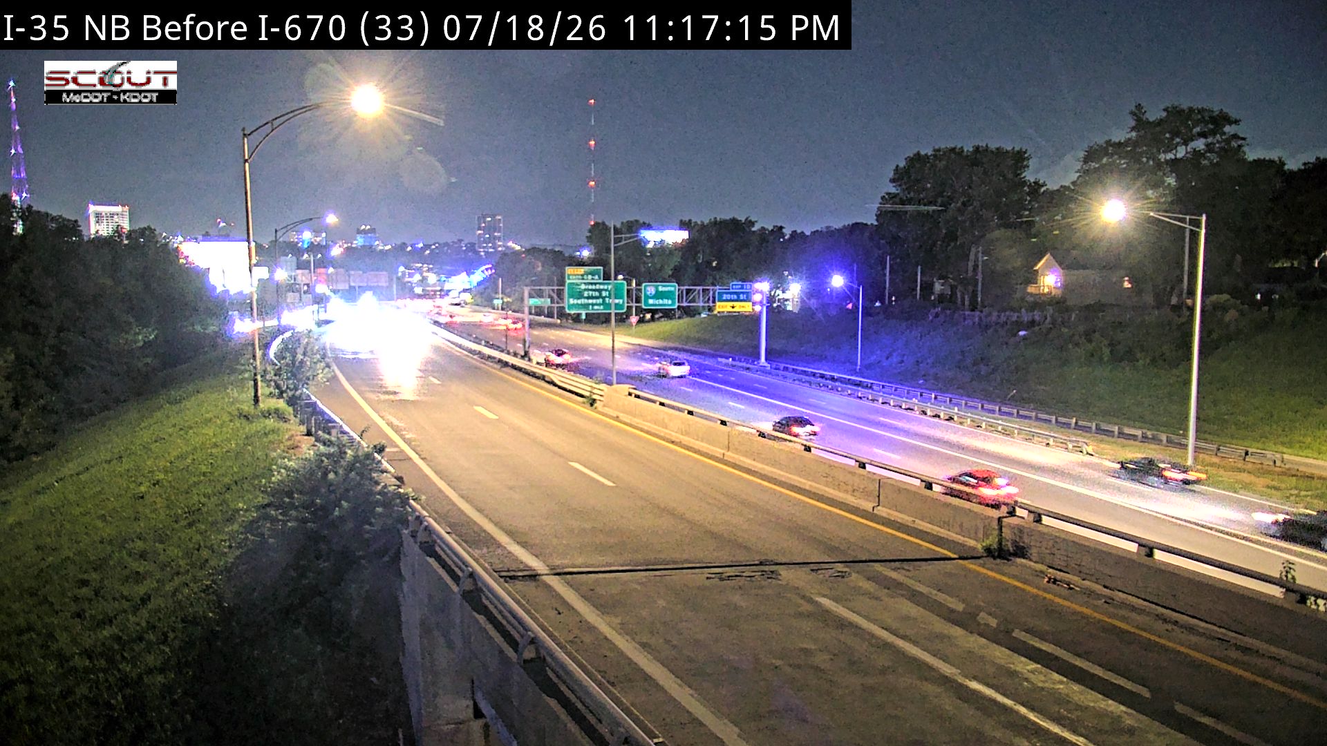 I-35 N @ SOUTH OF I-670