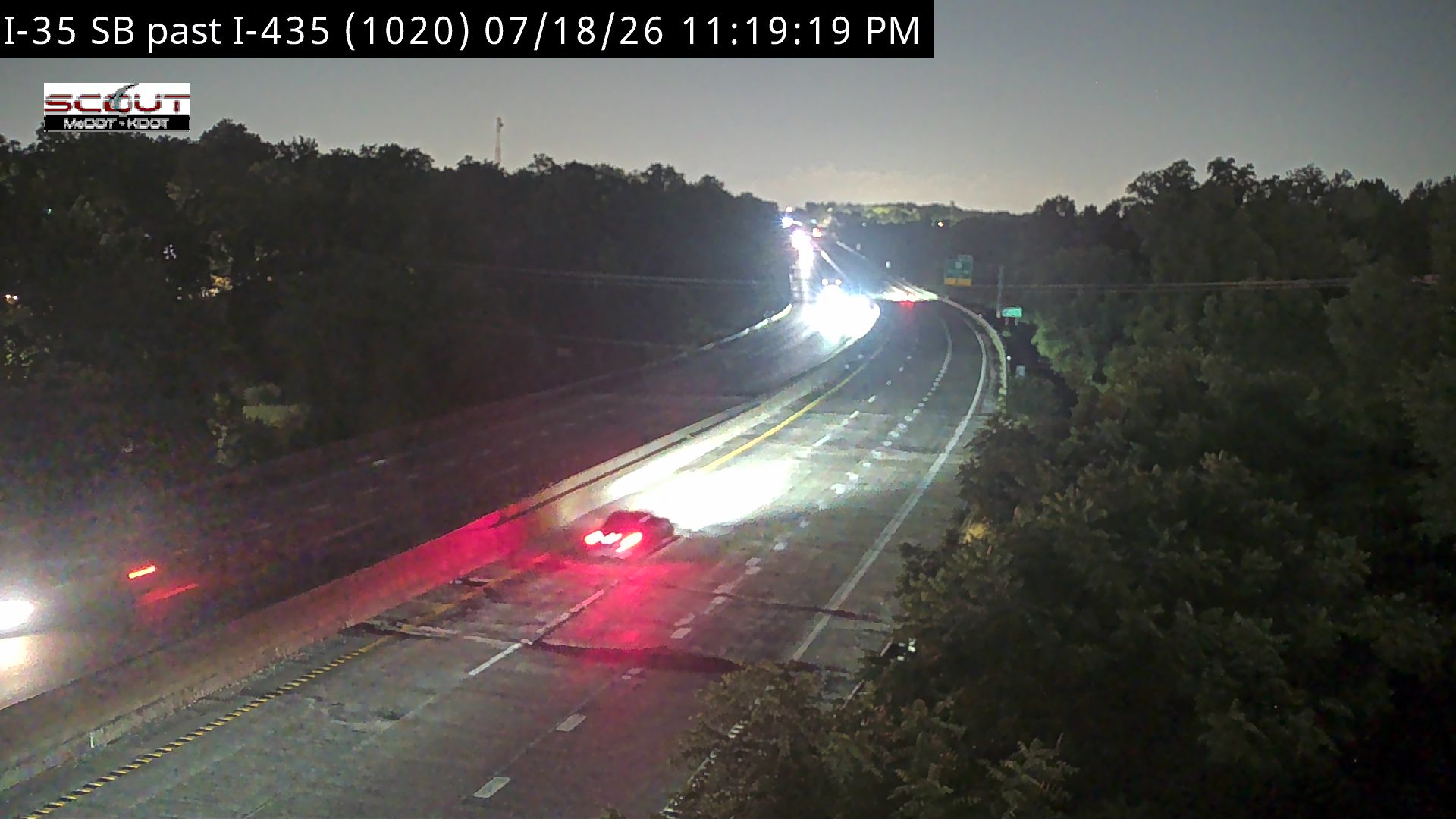 I-35 S @ SOUTH OF I-435