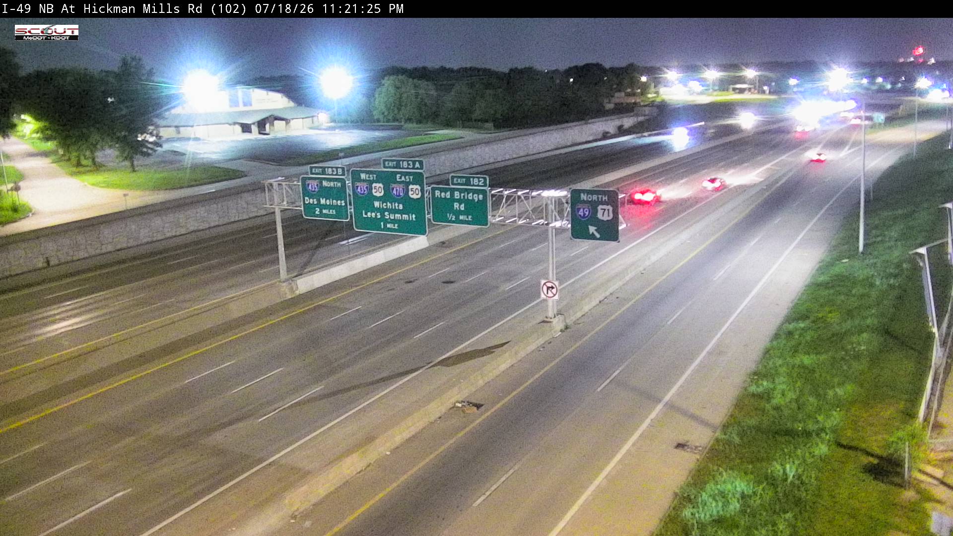 I-49 N @ HICKMAN MILLS ROAD