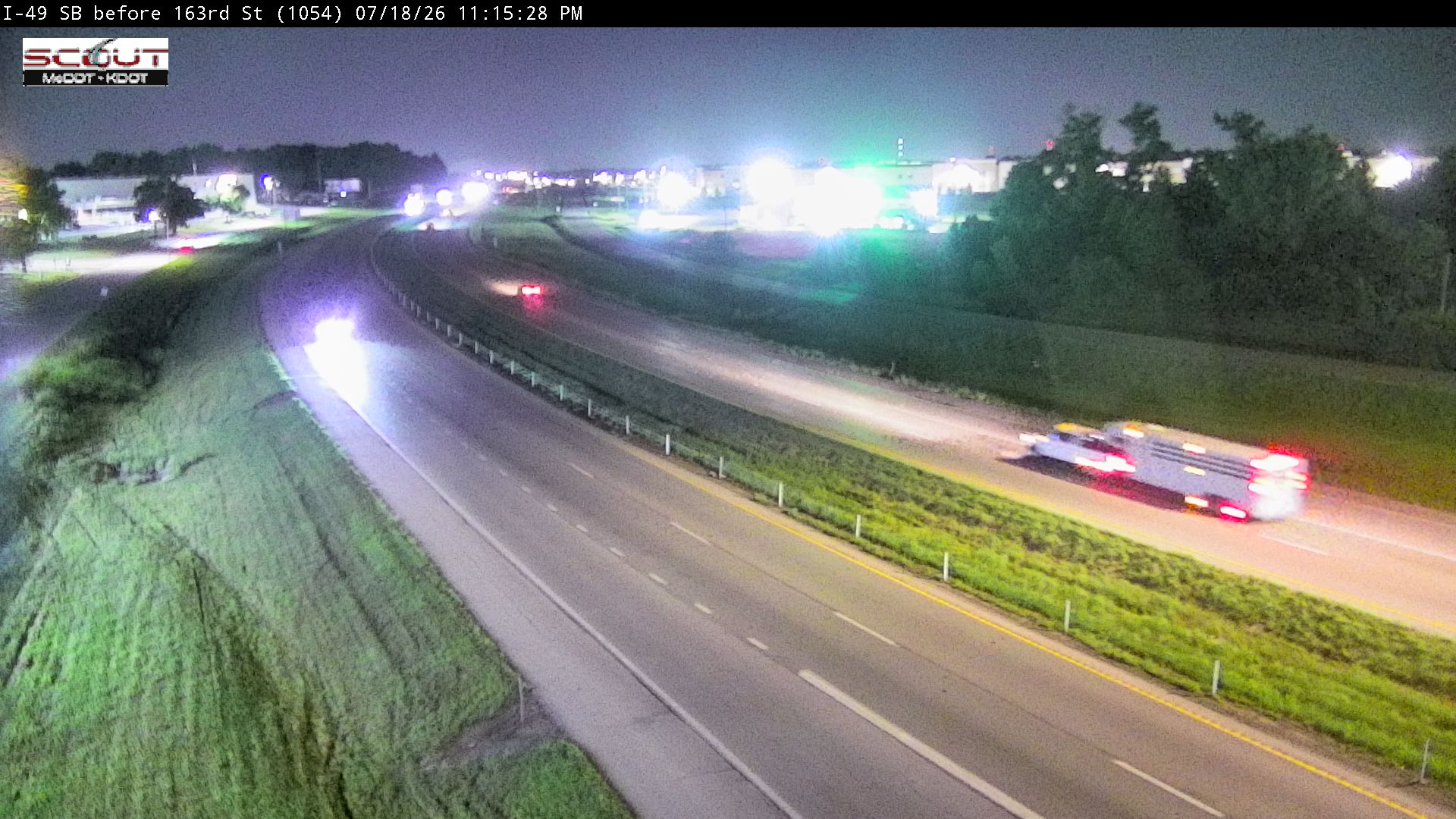 I-49 S @ N of 163rd Street