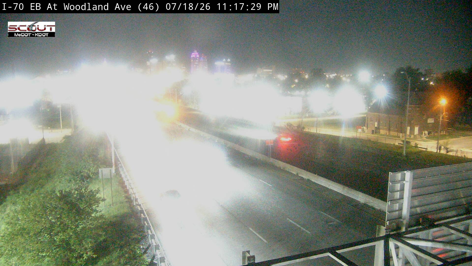 I-70 E @ WOODLAND AVE