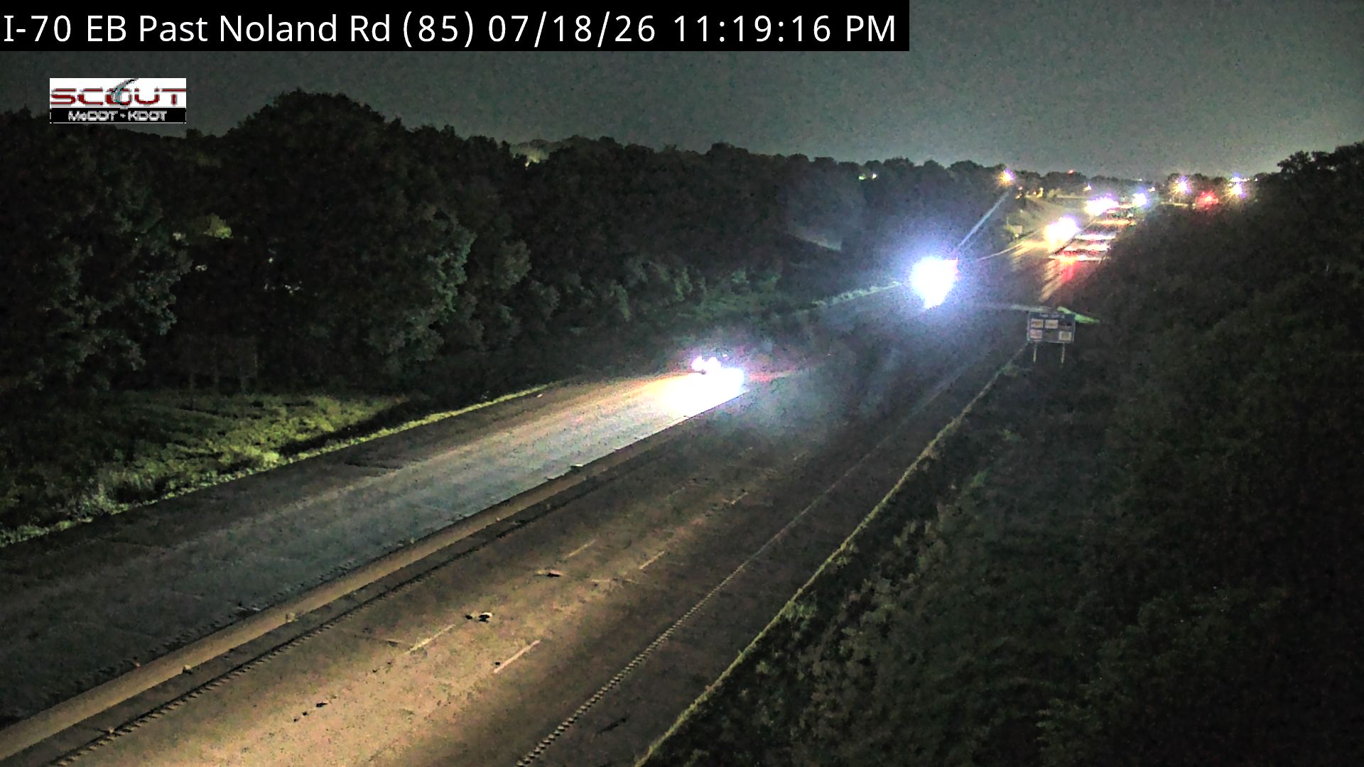 I-70 EB PAST NOLAND ROAD