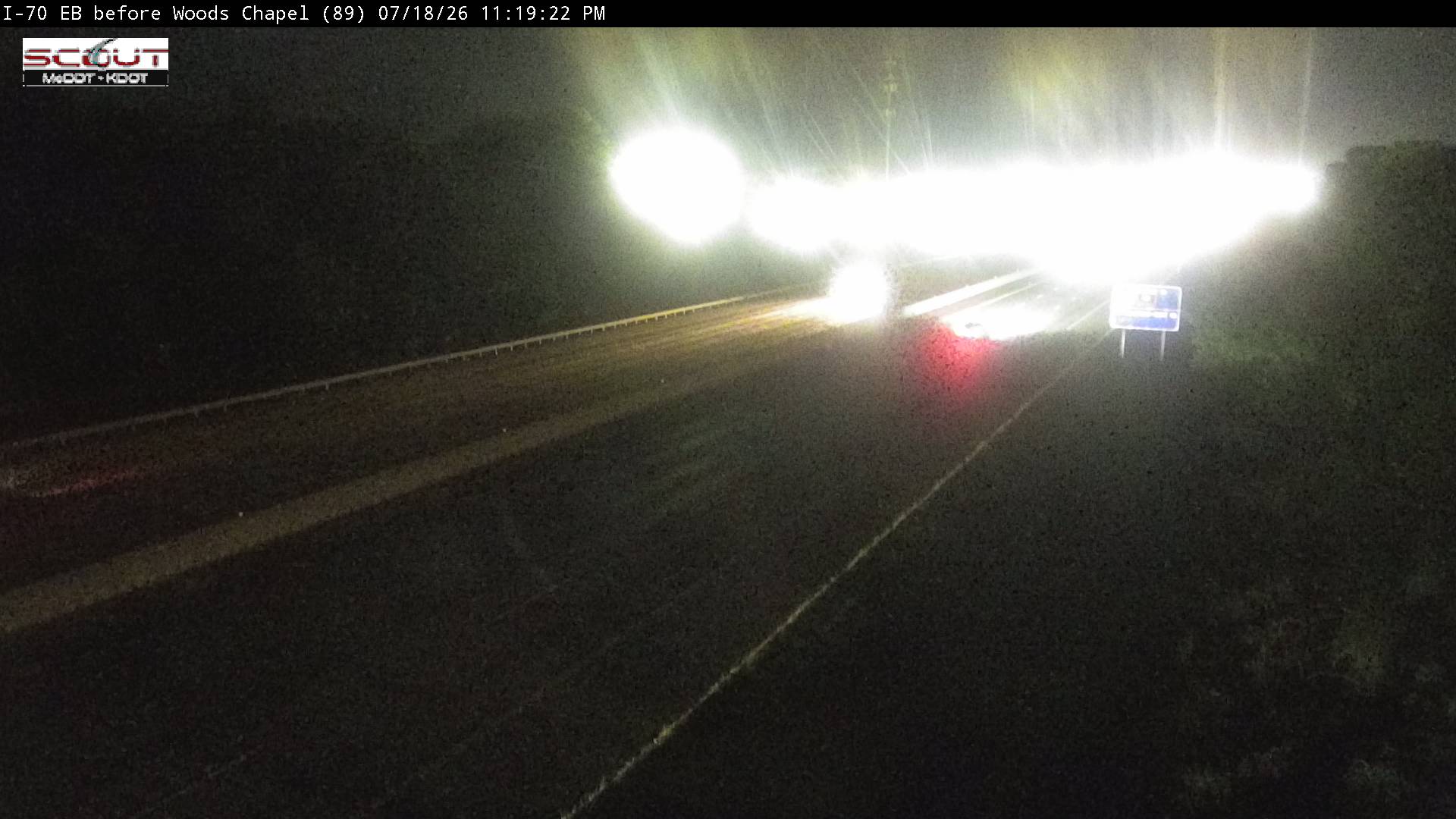 I-70 E @ WEST OF WOODS CHAPEL