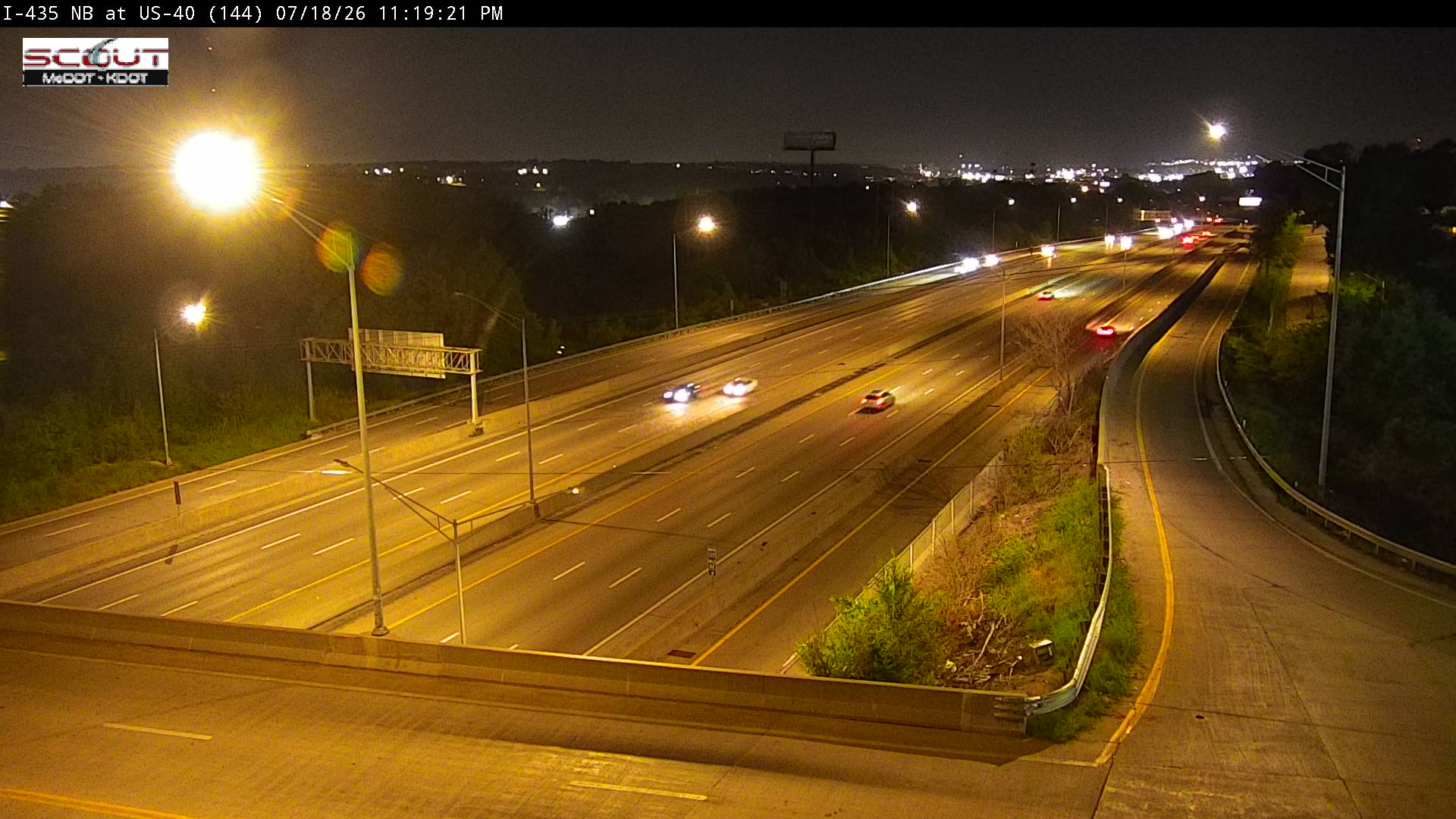 I-435 N @ AT 40 HWY
