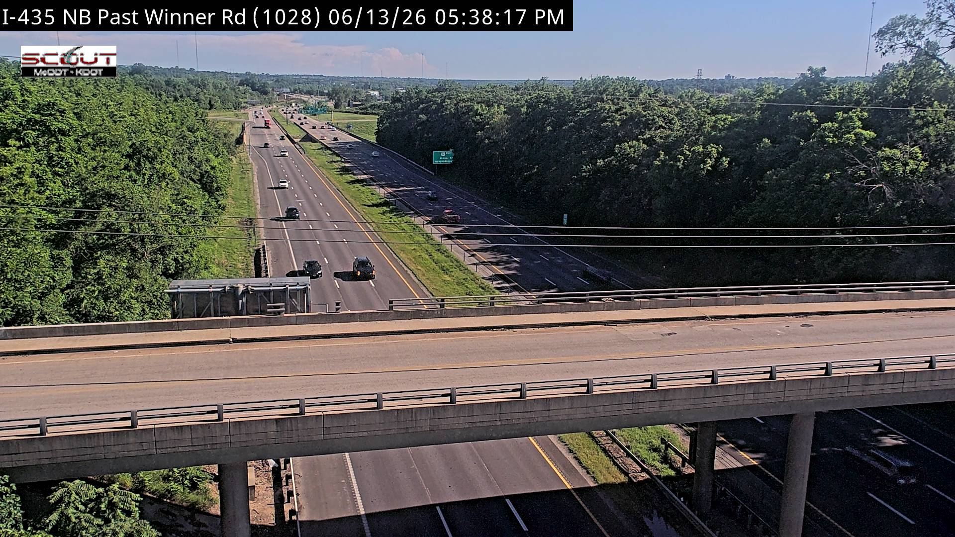 Live snapshot from I-435 N @ NORTH OF WINNER RD