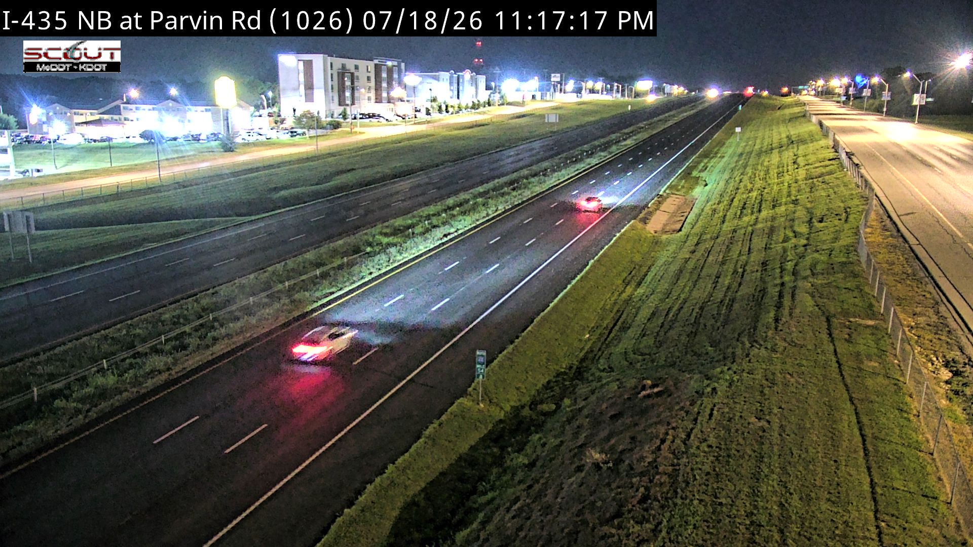 I-435 N @ at PARVIN RD