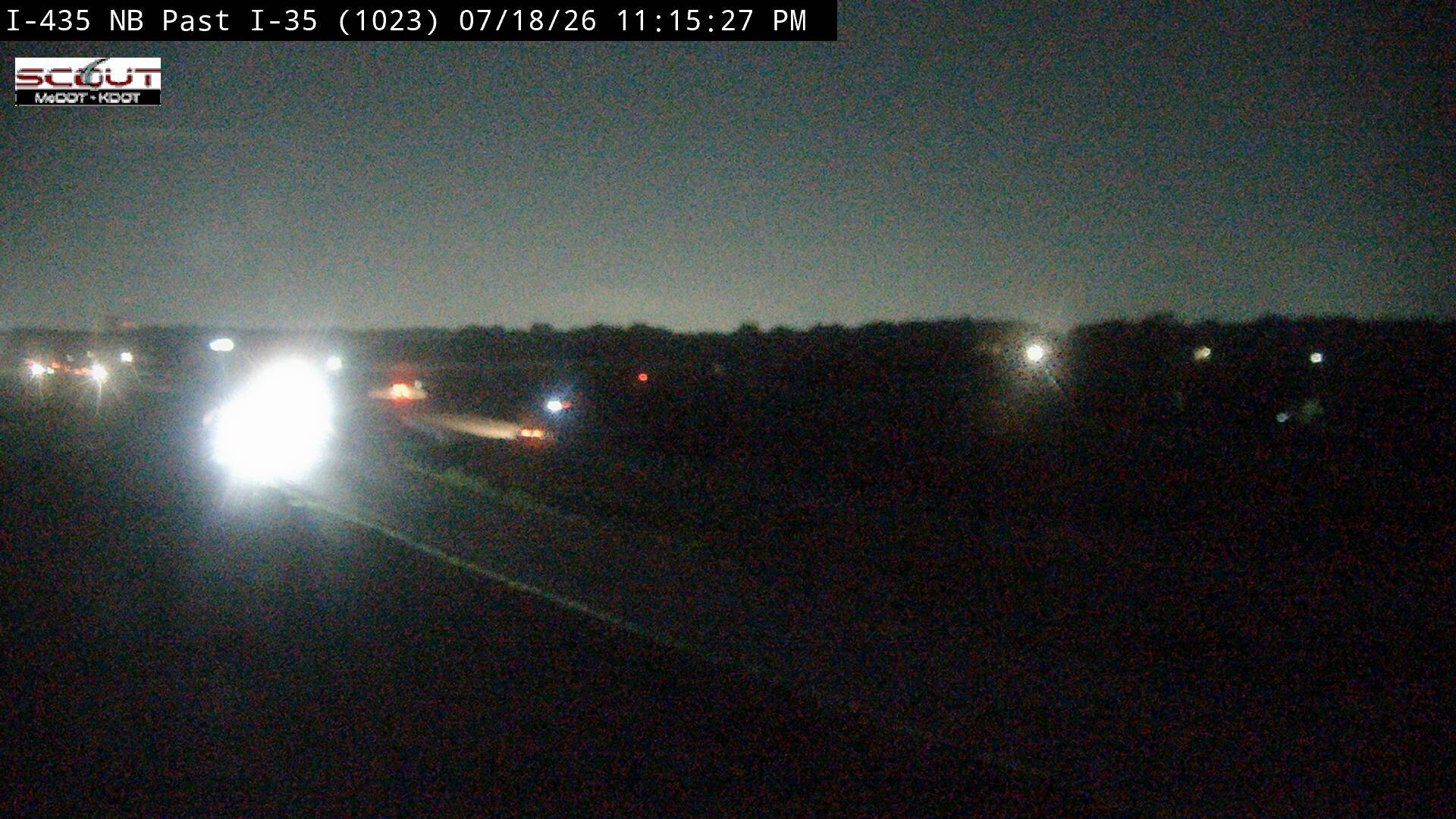 I-435 N @ NORTH OF I-35