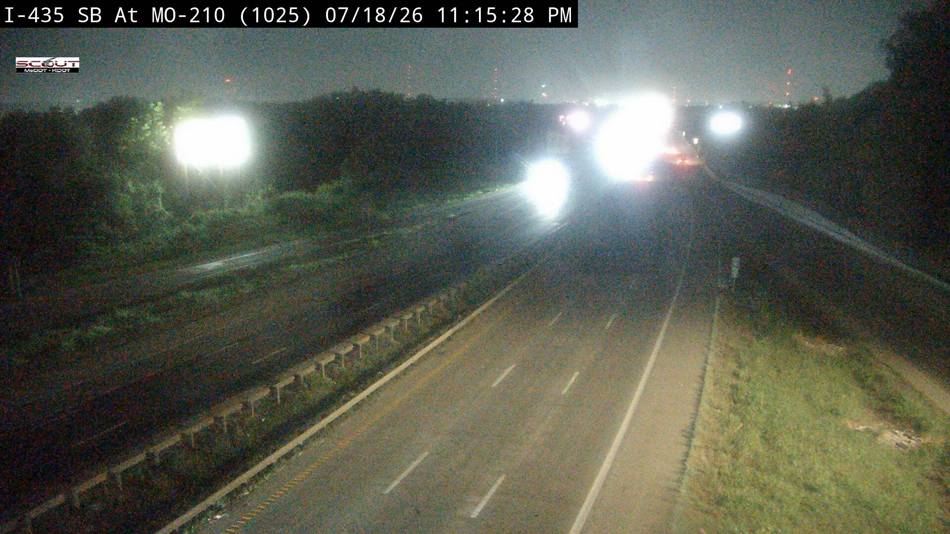 I-435 SB @ at 210 Hwy