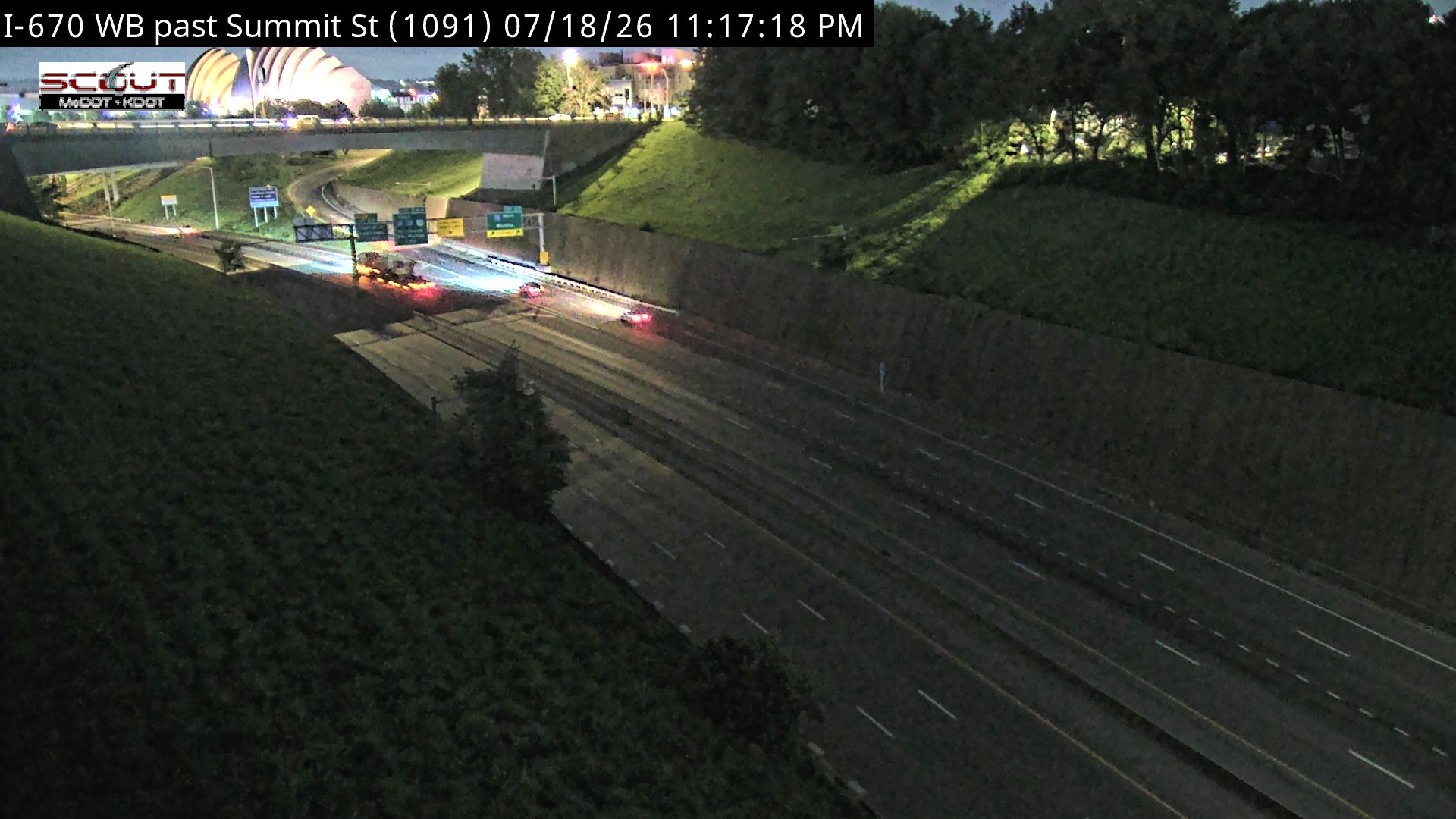 I-670 W @ West of Summit Street